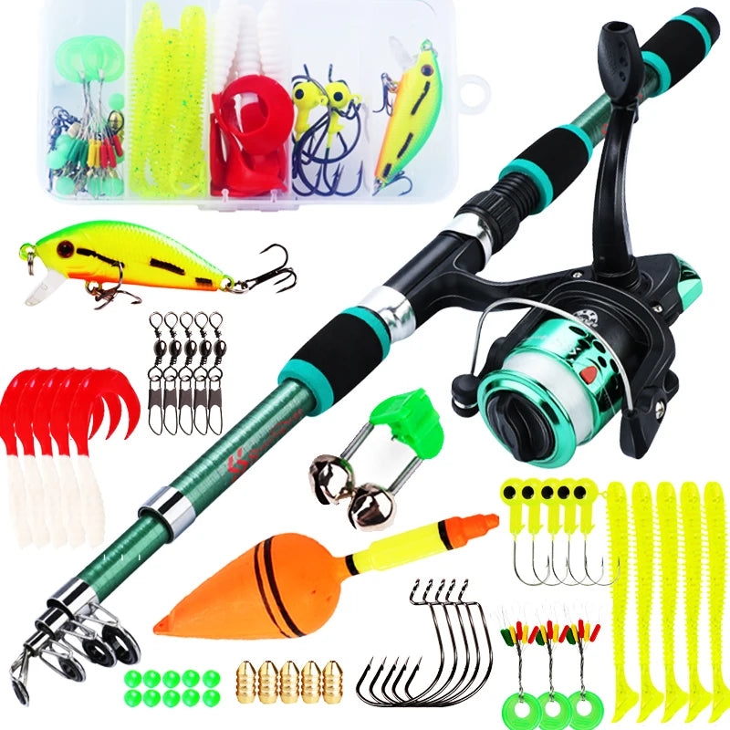 Sougayilang Spinning Fishing Rod and Reel Combo1.8M