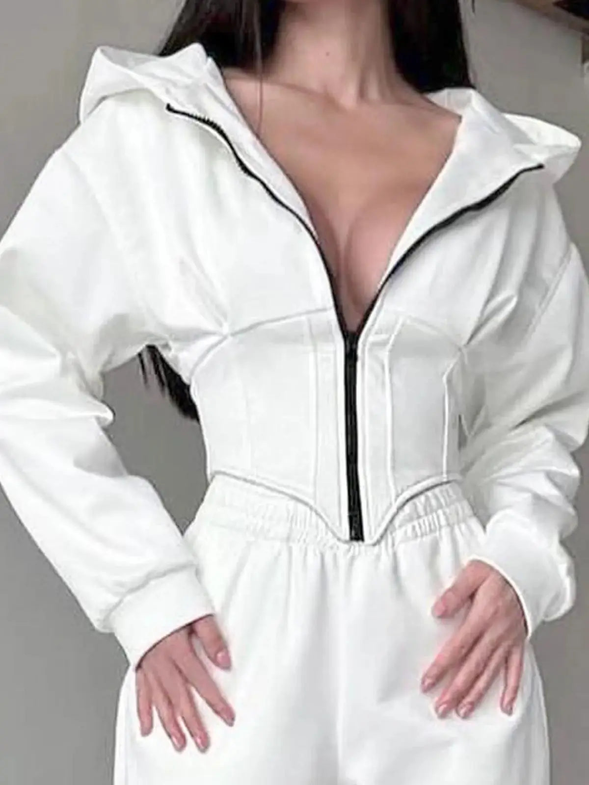 Sports leisure women's clothing hooded sweatshirt