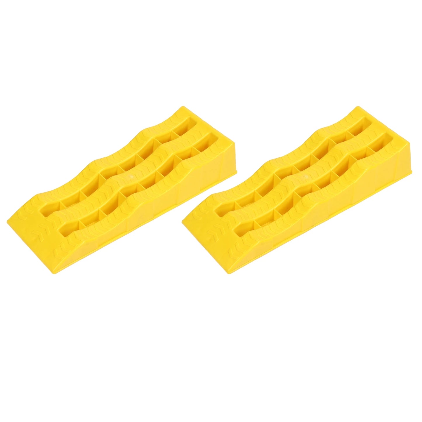 2pcs RV Leveling Ramps 3 Stage Wheel Pad Heavy Duty Wheel