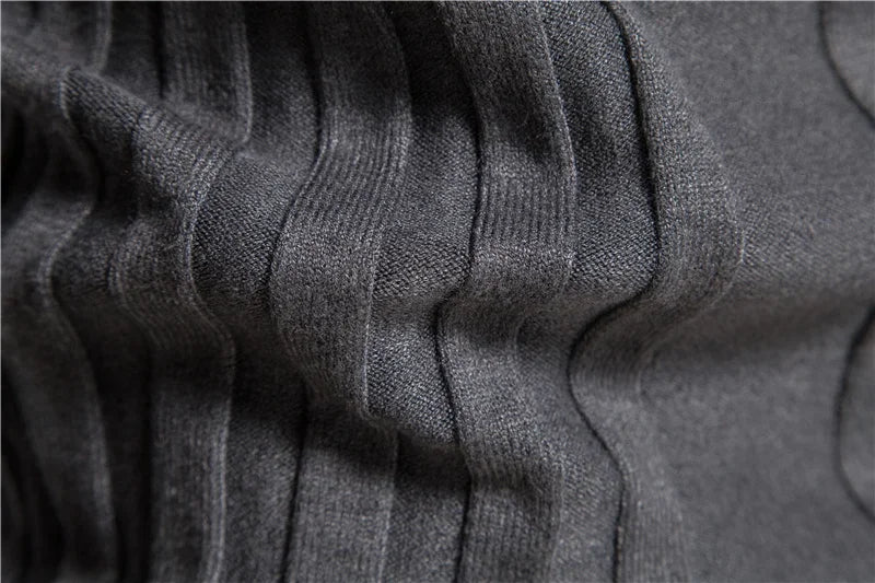 Sweater Autumn New Men's Turtleneck Casual Knitted Warm Bottoming Shirt Men's Solid Color Pullover