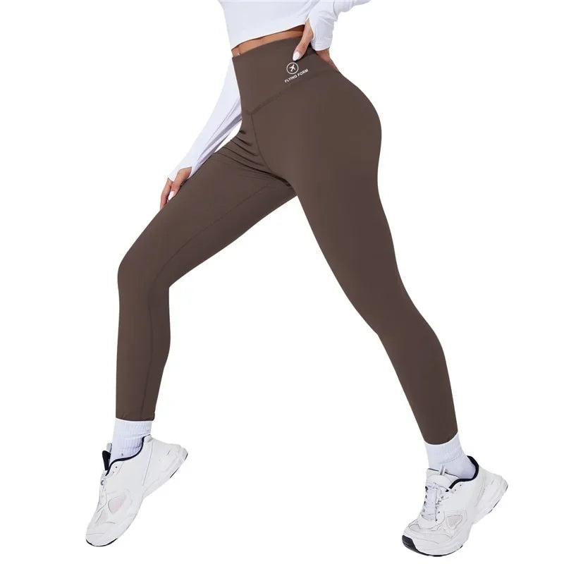 Hoge taille yoga legging, warme sportlegging