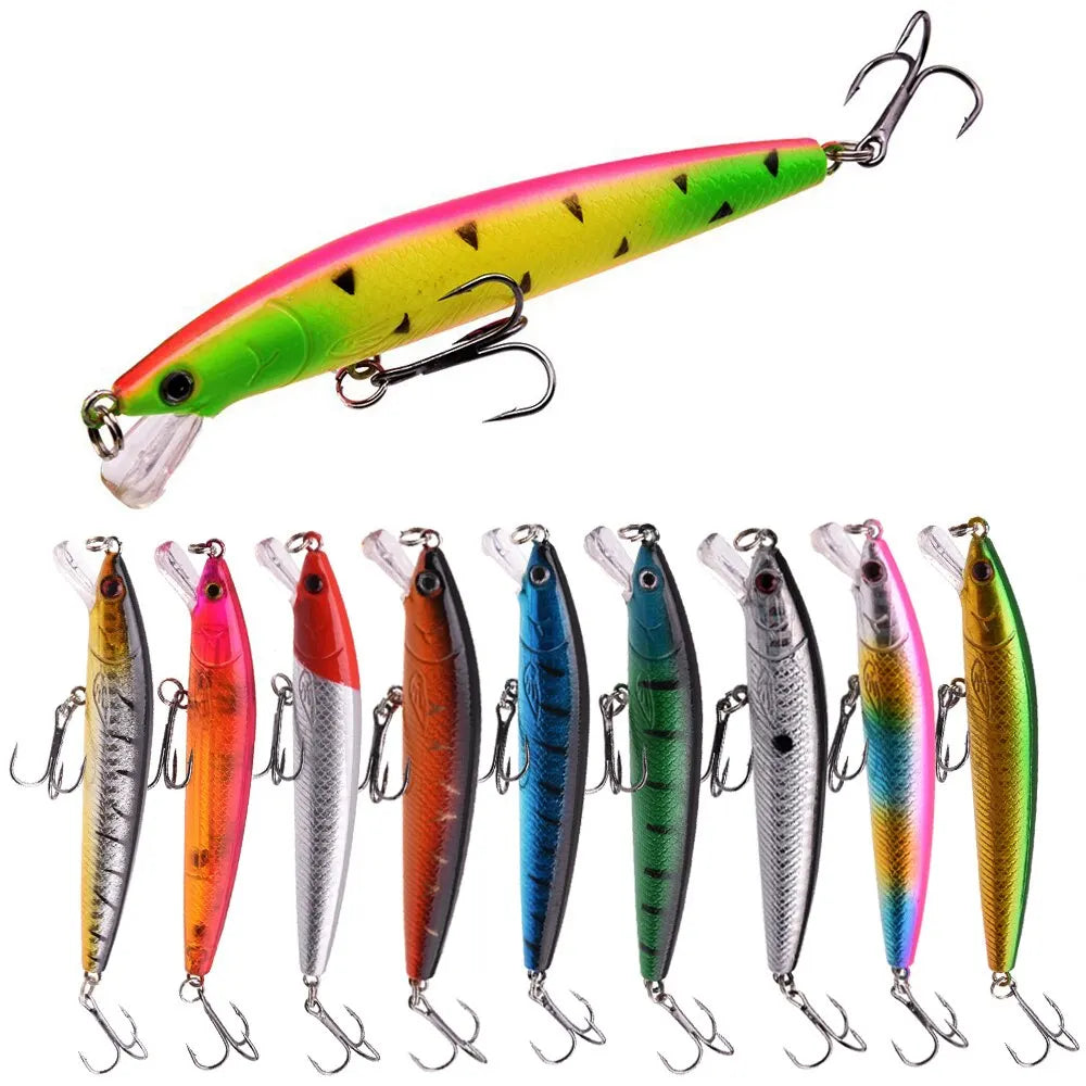 10 Pcs Fishing Lure Set Mini Fishing