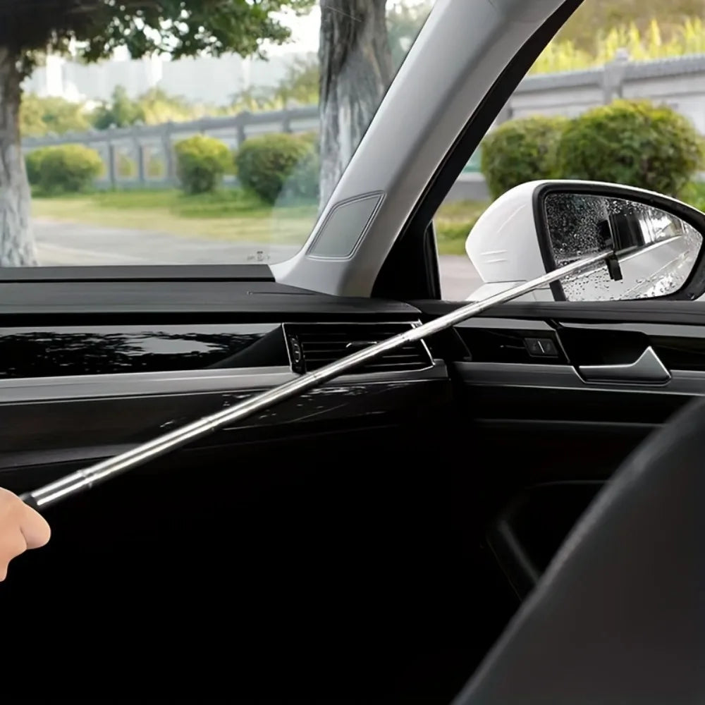 1pc Retractable Windshield Wiper Car Rearview Mirror Wiper