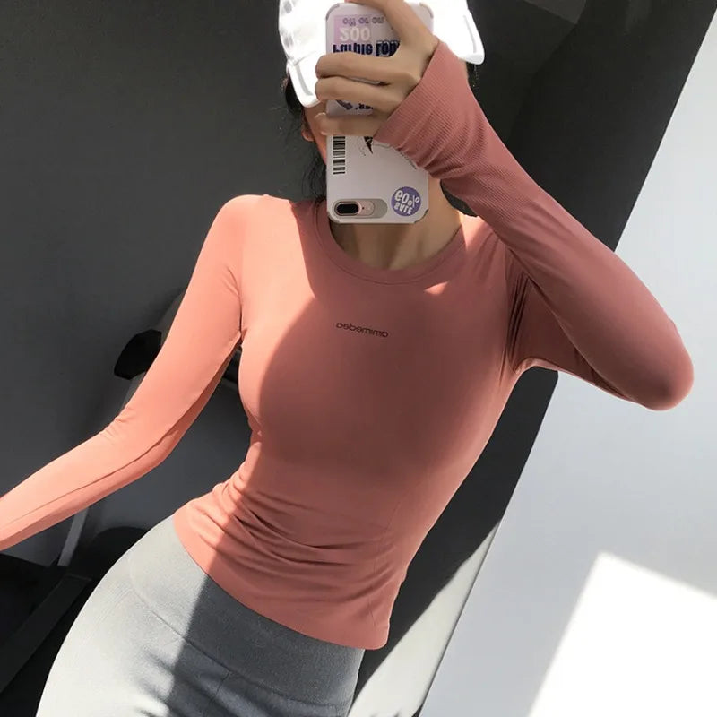 Fitness Tops Women Tight Sports Long Sleeve Yoga
