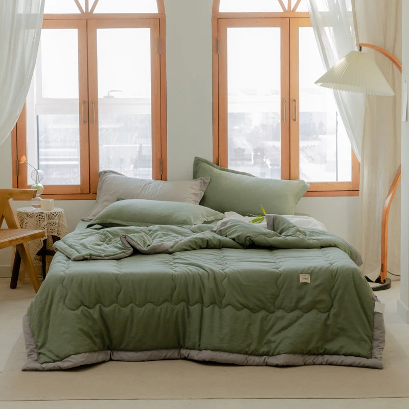 2025 New Japanese Polyester-Cotton Quilted Summer Duvet -