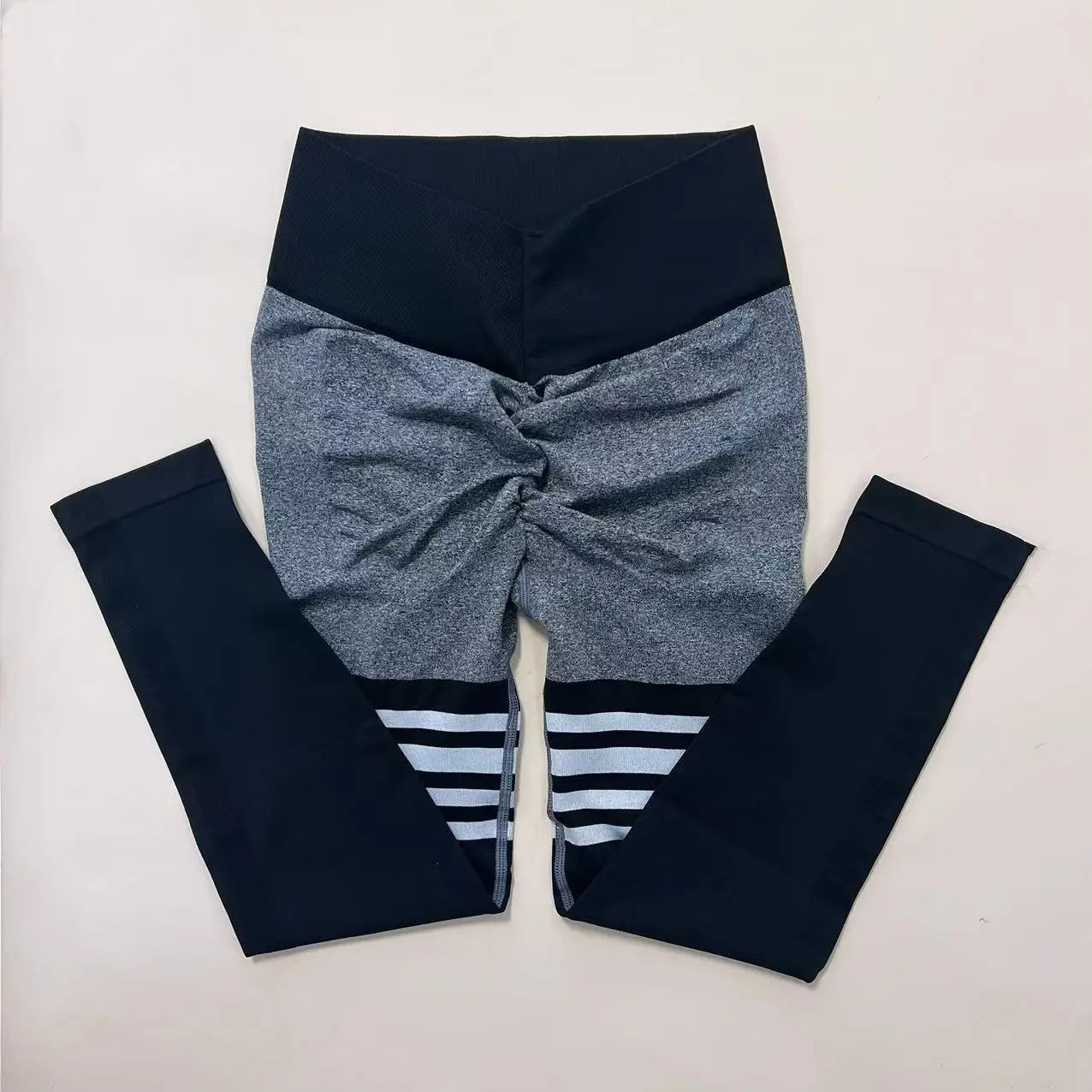 Women's V-back leggings for butt lifts,