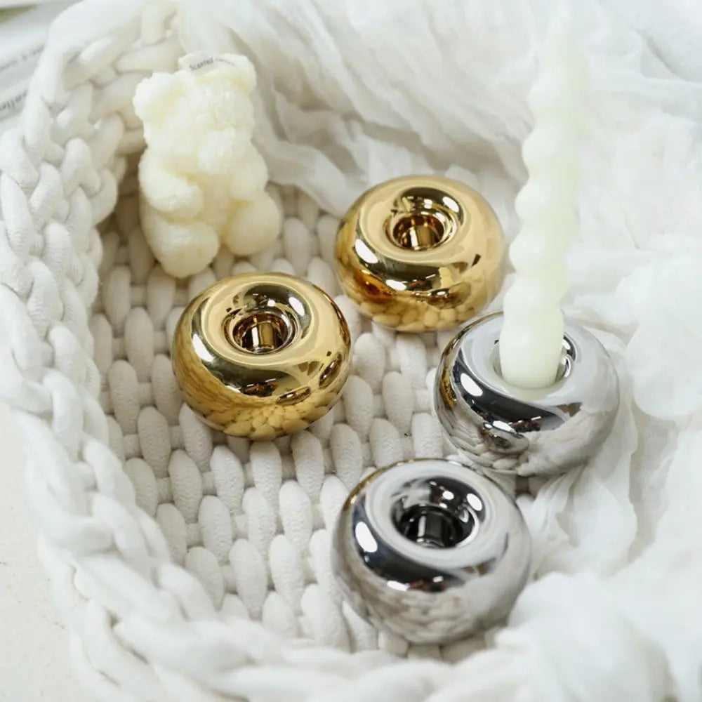 Crafts Ceramic Candle Holder Modern Decorative