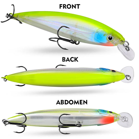 Fish Bait Floating in Water, 40g Biomimetic Artificial Plastic Hard Bait,