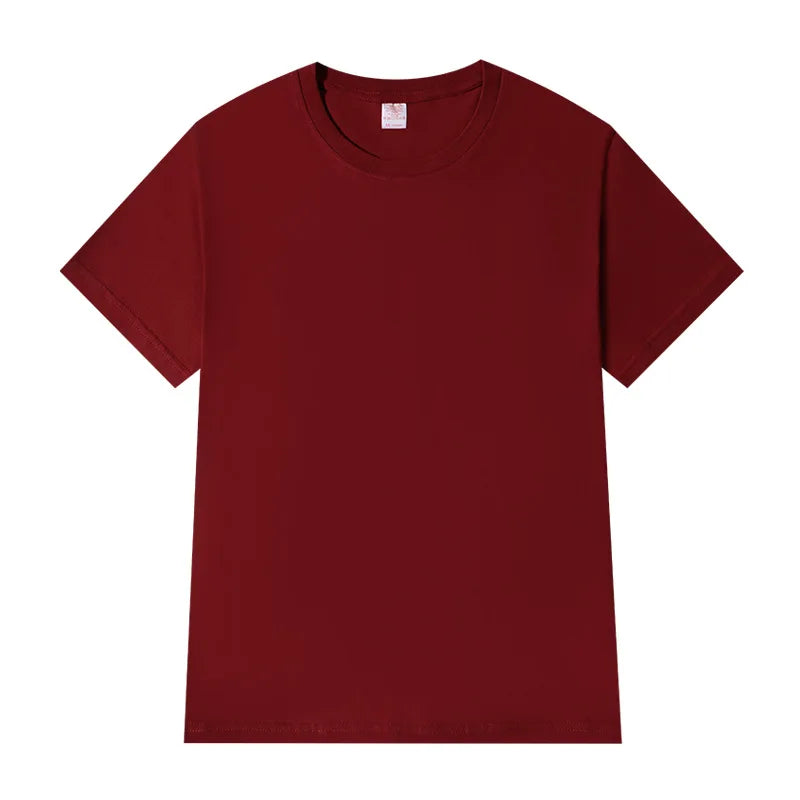 Women T-shirts 2025 Tops Solid Short Sleeve Loose O-neck