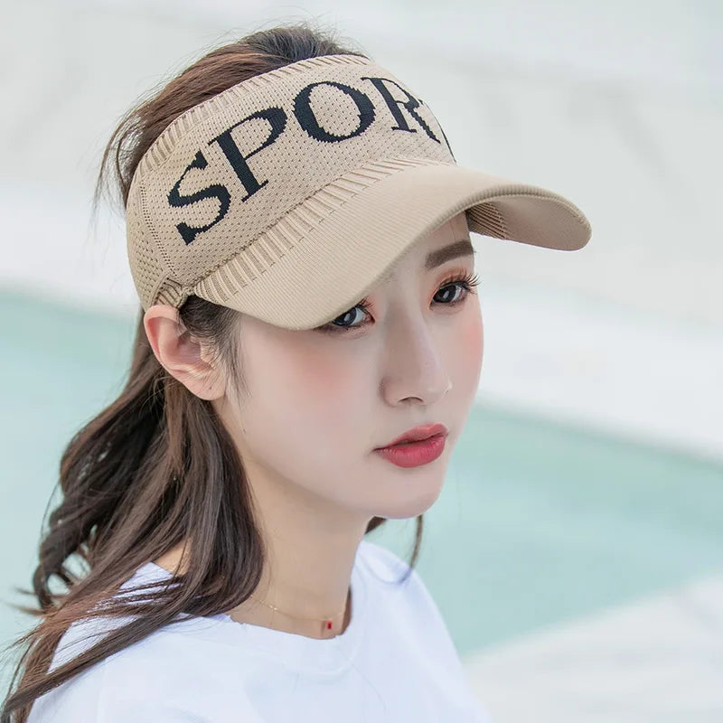 C letter sports hat Unisex winter men solid striped