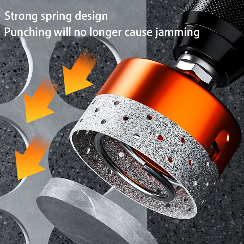 Diamond Brazed Core Dry Drill Bit for Porcelain Tiles Marble