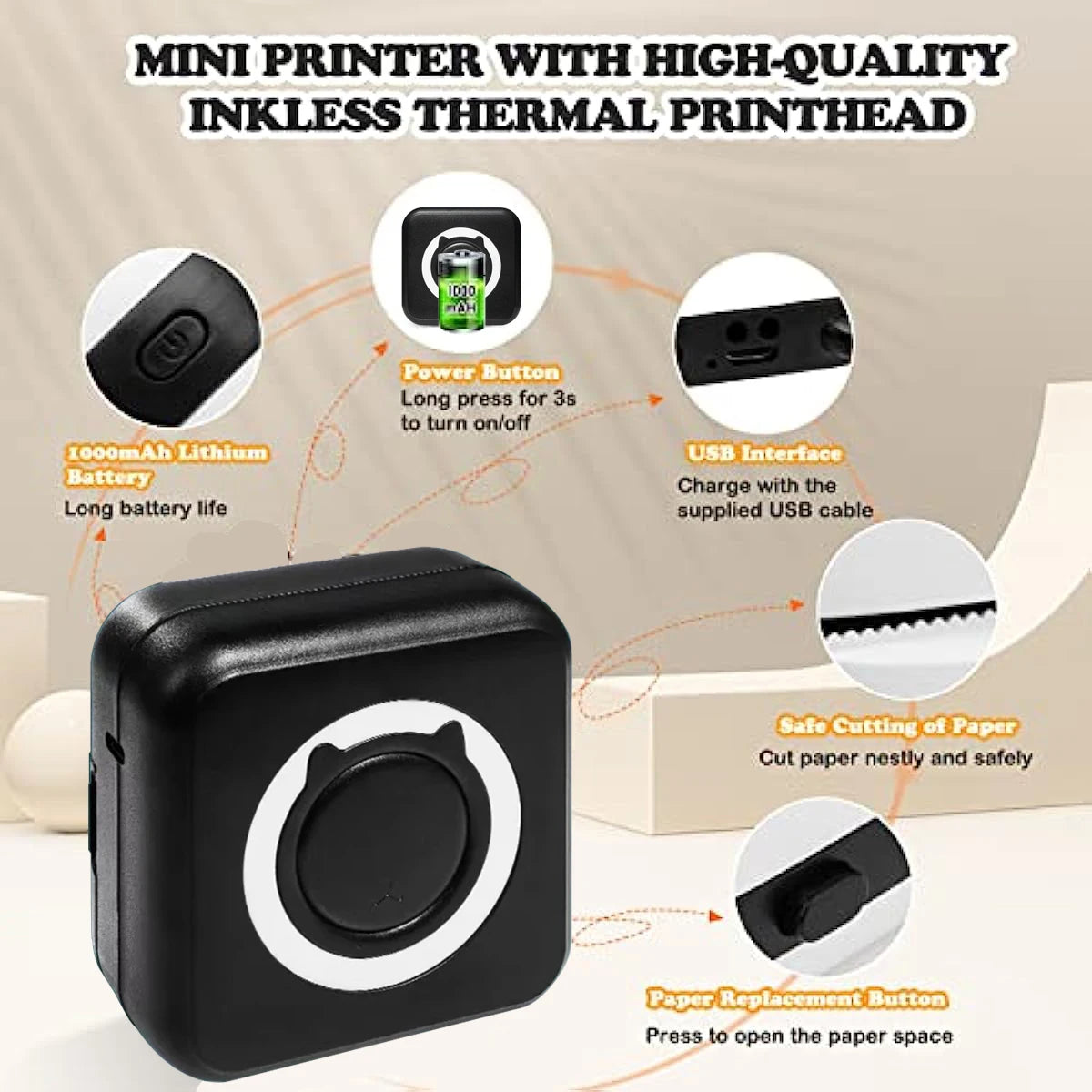 MINI Print Portable Thermal Printer