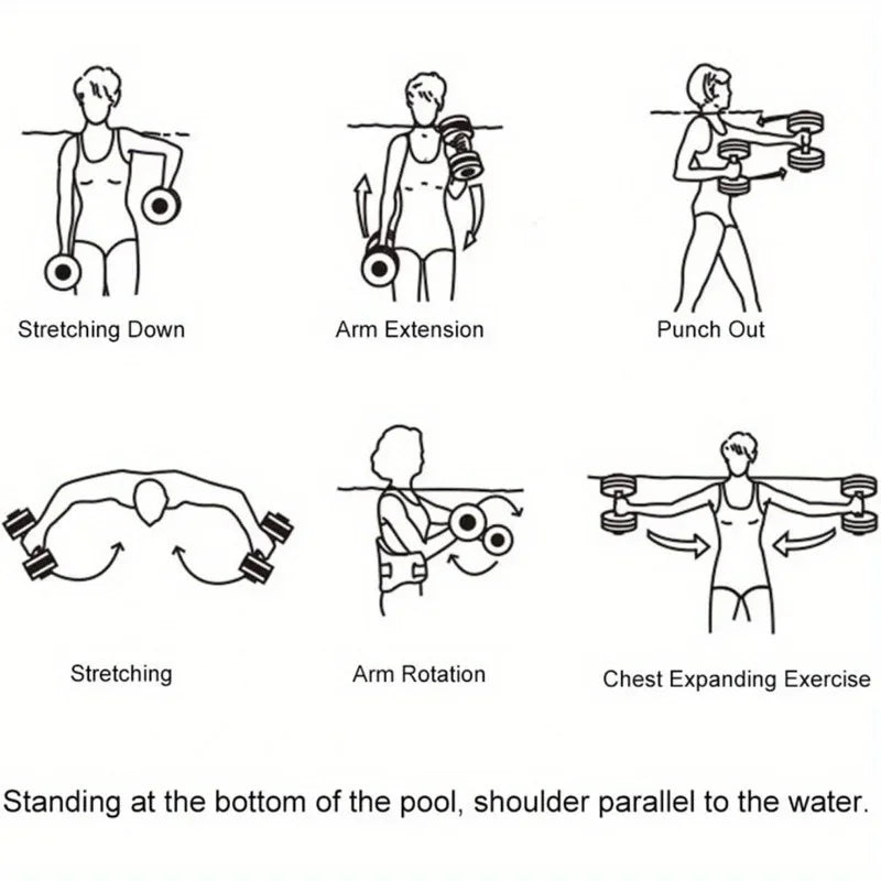 2 stuks waterhalters voor watersporten, fitnesshalters