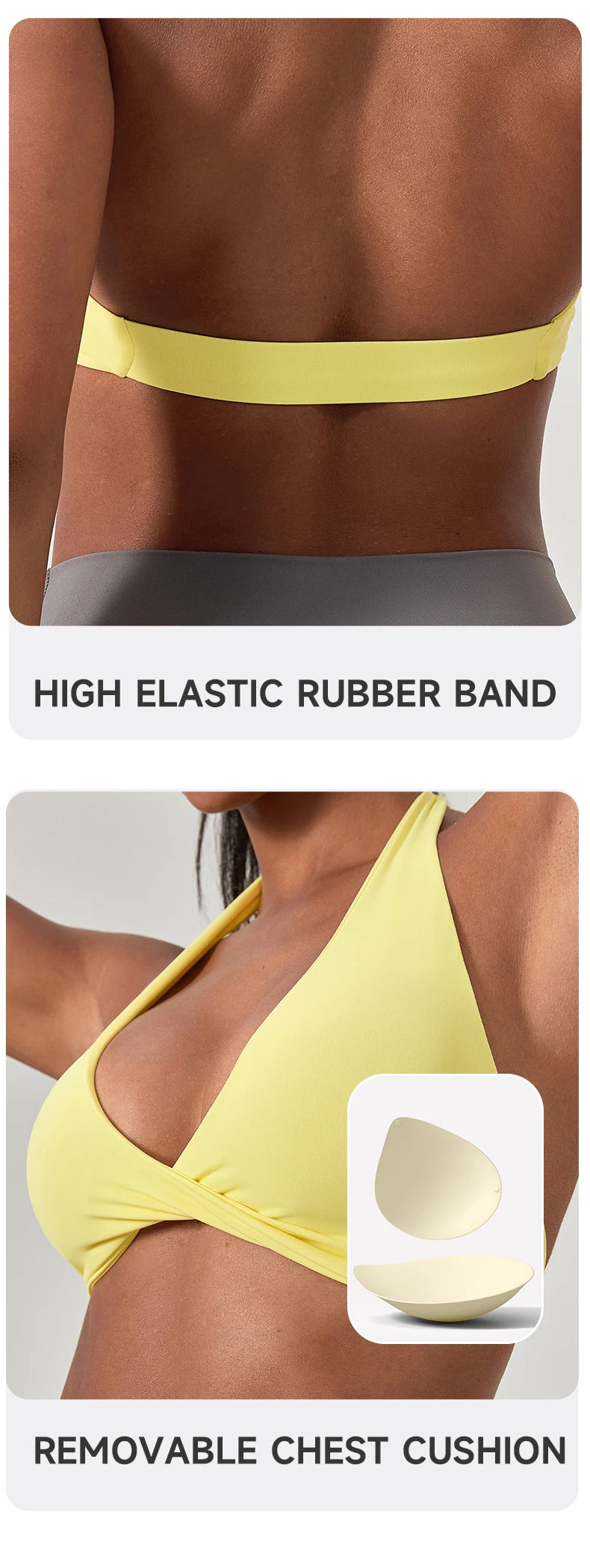 Sports Yoga Bra for Women Halter Neck with Stylish Back