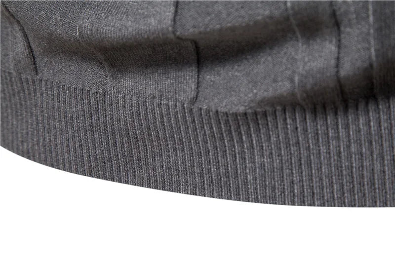 Sweater Autumn New Men's Turtleneck Casual Knitted Warm Bottoming Shirt Men's Solid Color Pullover
