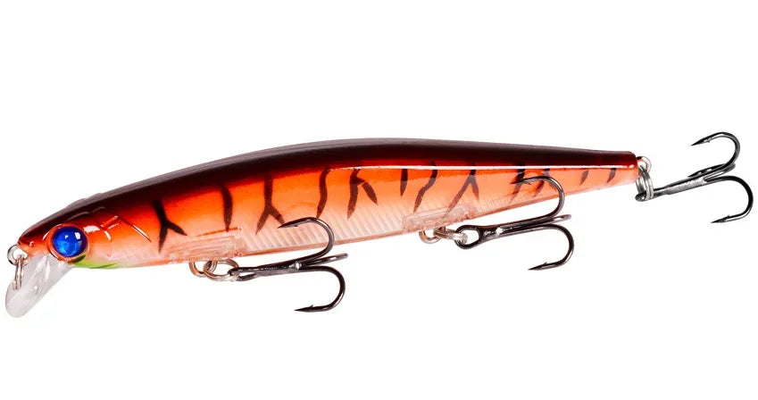 Fishing Lures 11cm 12.5g Sinking Minnow Wobblers Plastic Artificial Baits With 3 Hook For Bass Pike Carp Swimbait Fishing Tackle