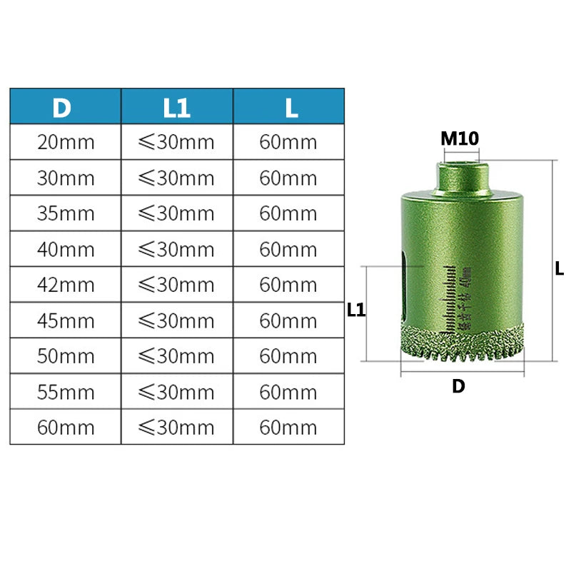 Serrated Dry Drilling Hole Opener Rock Slab/Marble/Quartzite/Granite/