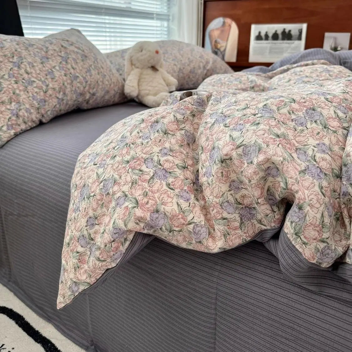 Duvet Cover Set  A-class Ultra Soft Jacquard Double-layer Yarn