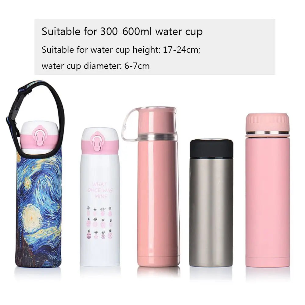 1Pcs Sport Water Bottle Cover Case with Shoulder