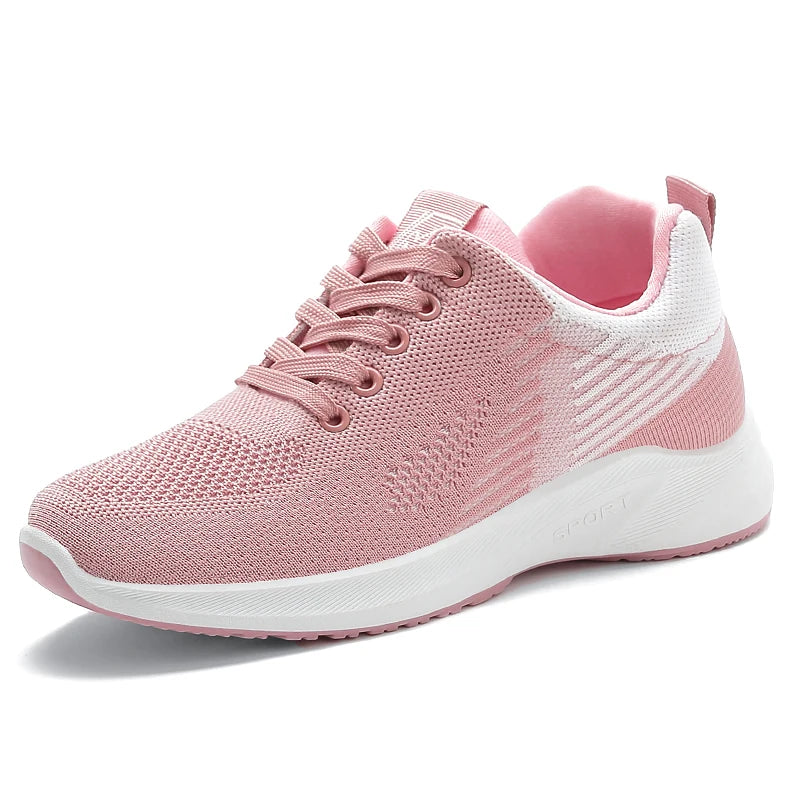 Women's sports shoes with anti slip soft sole, outdoor running and walking shoes, breathable and lightweight, women's tennis sho