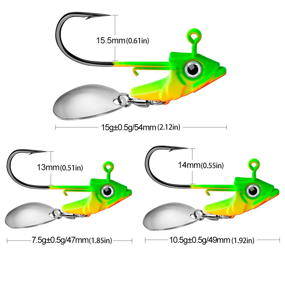 1pc Jig Head 7.5g 10.5g 15g Fishing Lures Sinking