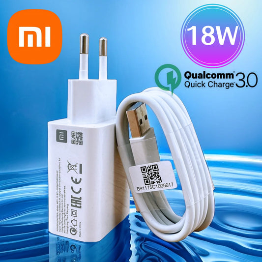 Original Xiaomi 18W Charger Fast Charge QC 3.0 EU