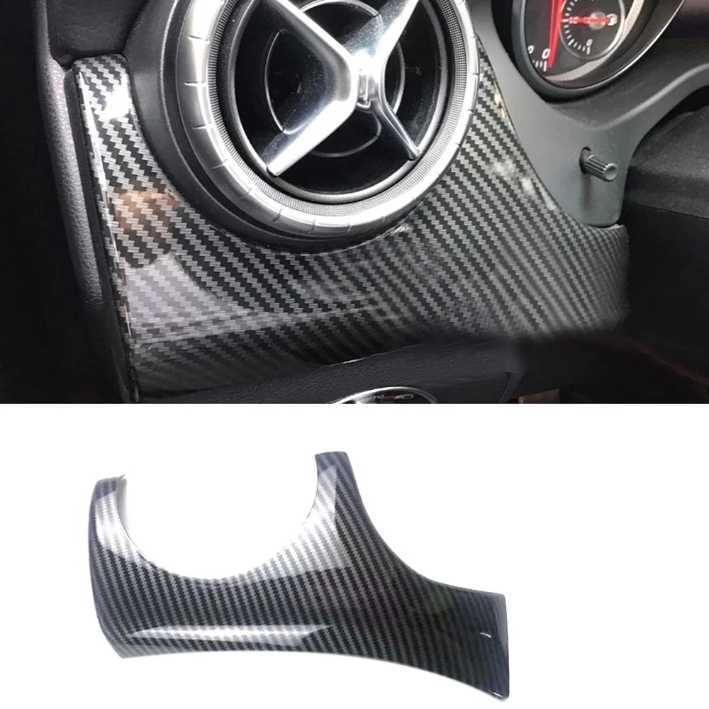 Car Carbon Fiber Dashboard Driver Side Decoraion Cover for Mercedes-Benz