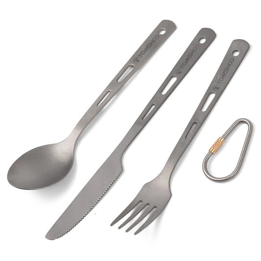 Titanium 3-delige bestekset, lichtgewicht