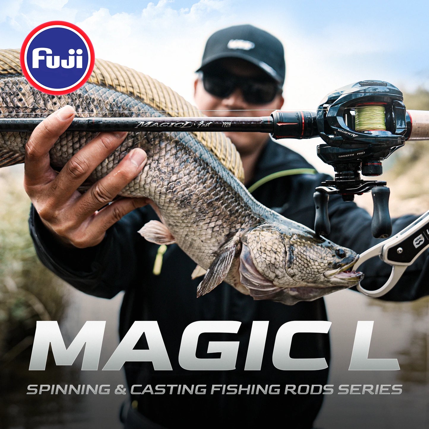 HANDING Magic L Spinning Casting Fishing Rod 1.98-2.44M UL/L/ML/MH/M