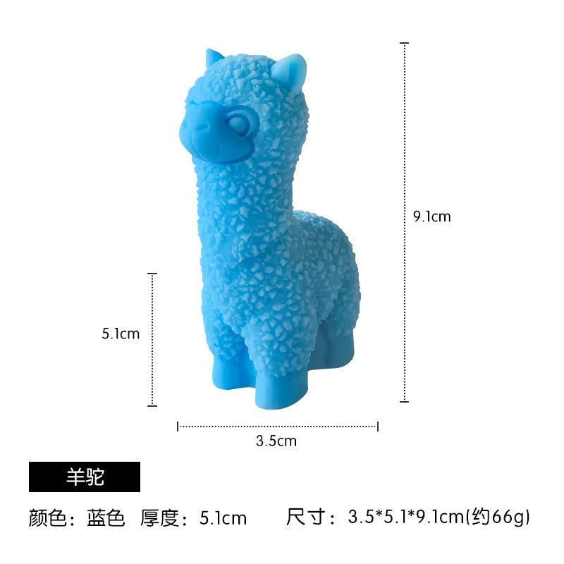 Cute Alpaca Aromatherapy Candle Handmade Animal