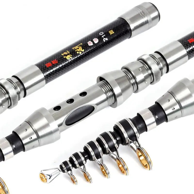 Fishing Rod Combo 1.5-2.4M Telescopic Fishing Rod