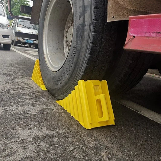 Portable Wheel Chock with Handles Vehicle Truck Tire Stop Block