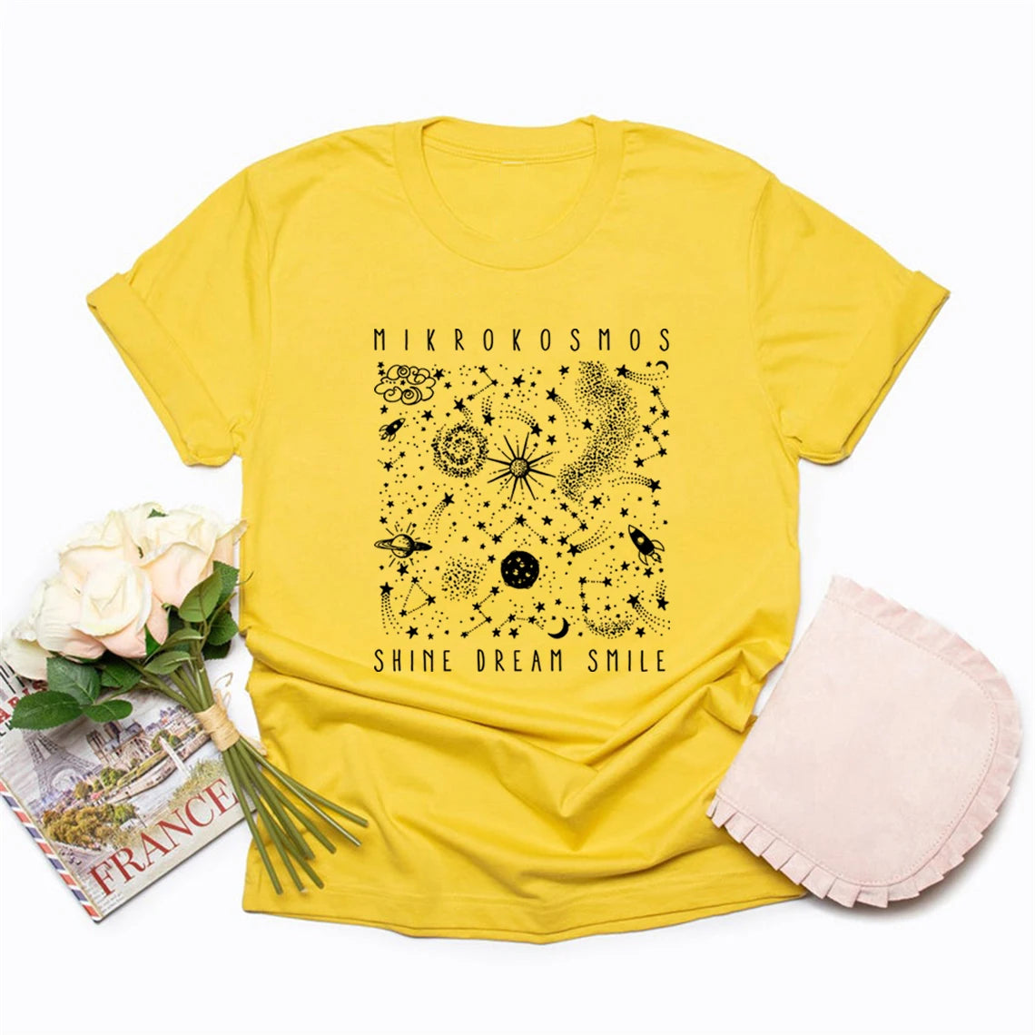 Mikrokosmos Graphic T Shirts Shine Dream Smile Tee Twinkling