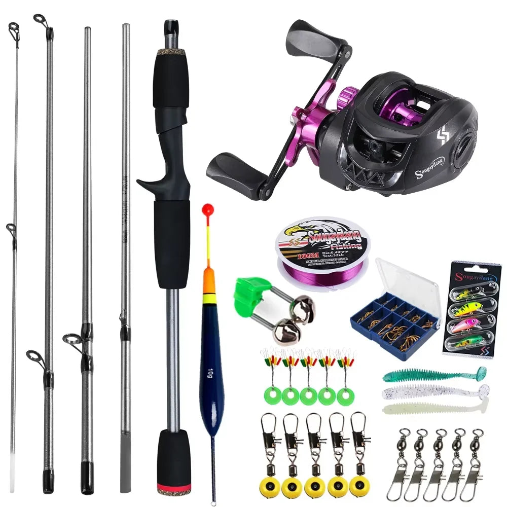 Sougayilang Baitcasting Fishing Rod and Reel Combo
