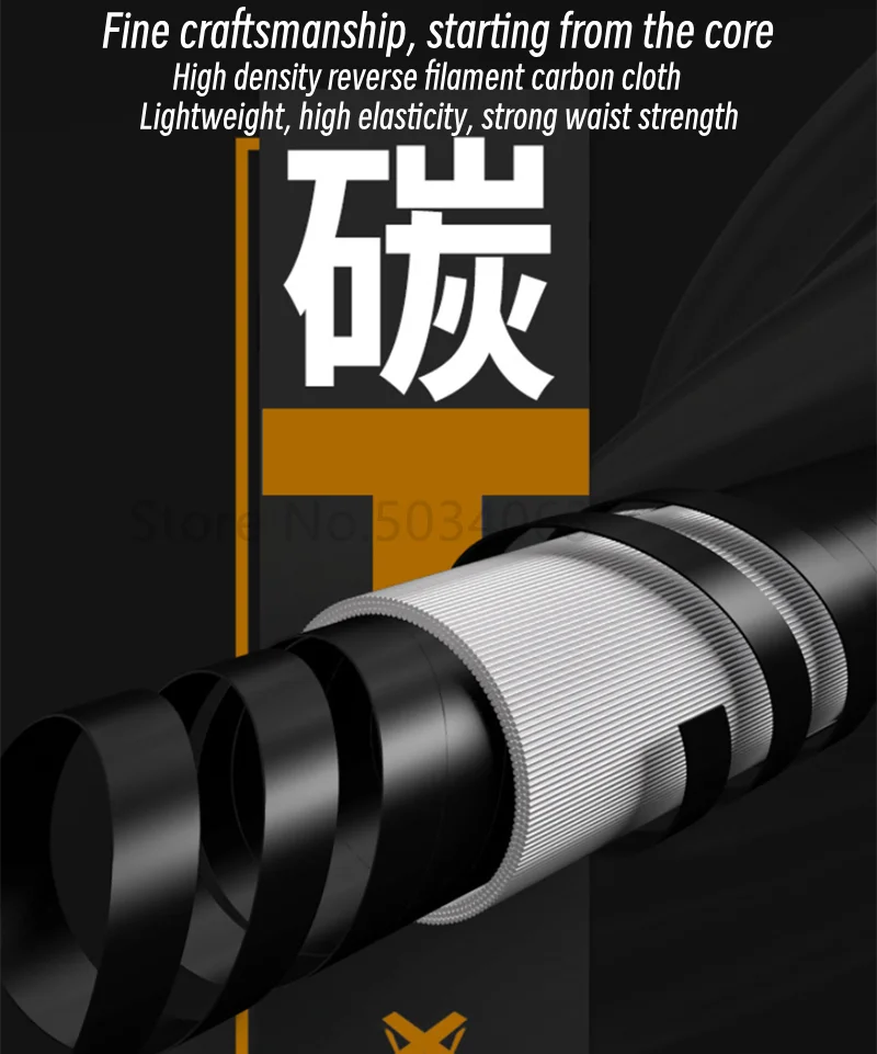 Telescopic Fishing Rod Ultralight Super Hard Carbon Fiber