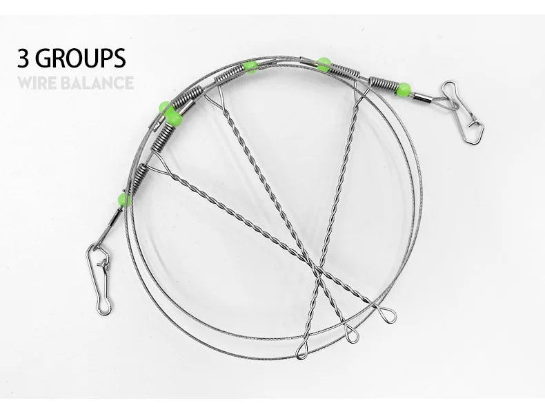 10 PCS fishing accessories Stainless Steel Fishing