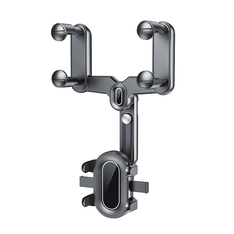 Rearview Mirror Phone Holder For Car  Retractable Multifunctional