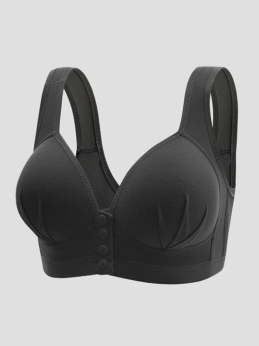 Comfortabele draadloze bh met dunne katoenen cups,