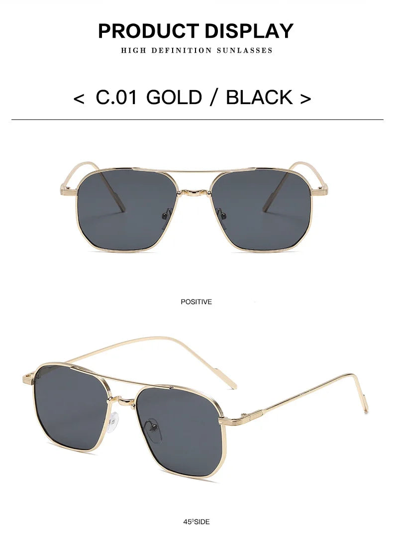 Women's Sunglasses 2025 Luxury Metal Trendy Glasses