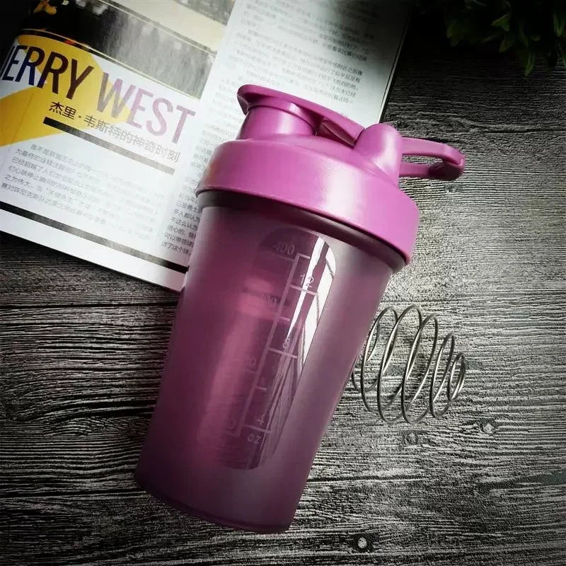 Sport Shaker Bottle 400ML Whey Protein Powder Mixing Bottle