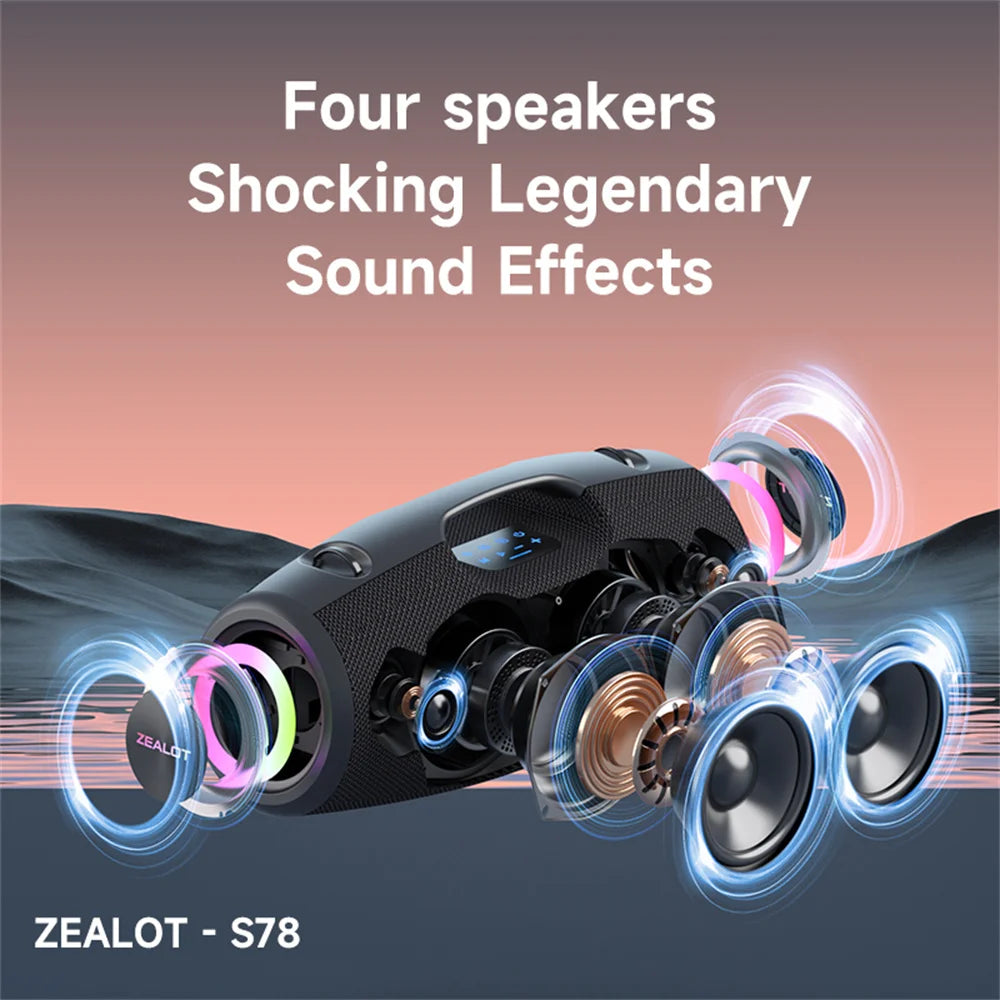 ZEALOT-S78 120W Portable Bluetooth Speaker