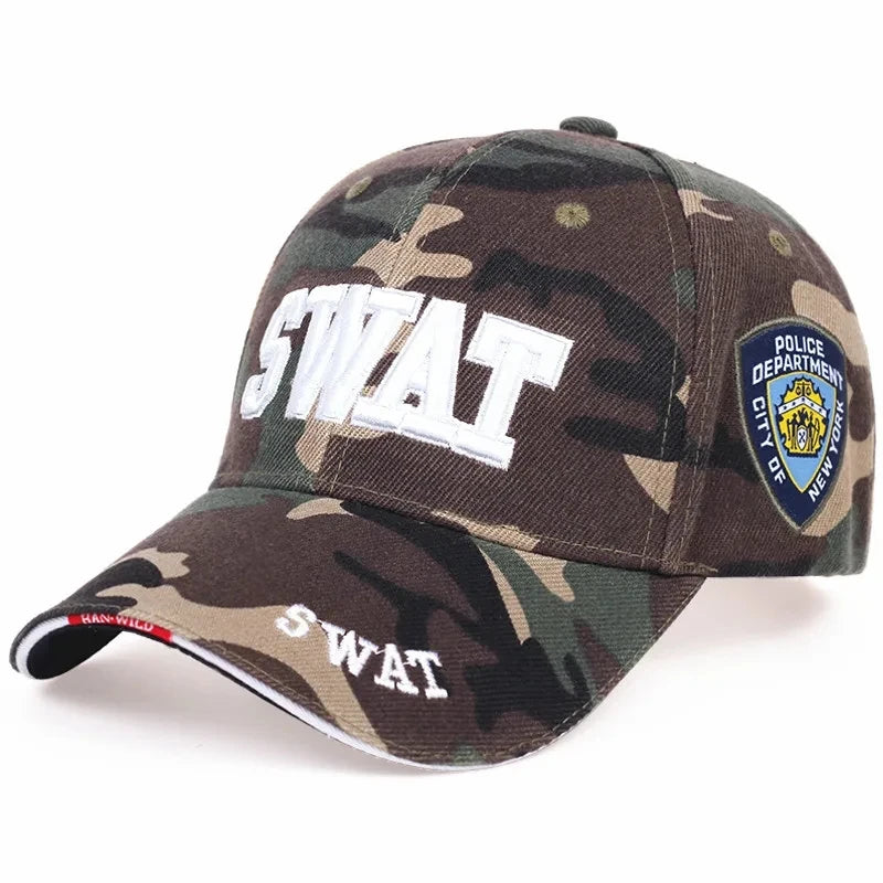 Sport Fashion SWAT Letter Embroidery Snapback Cap