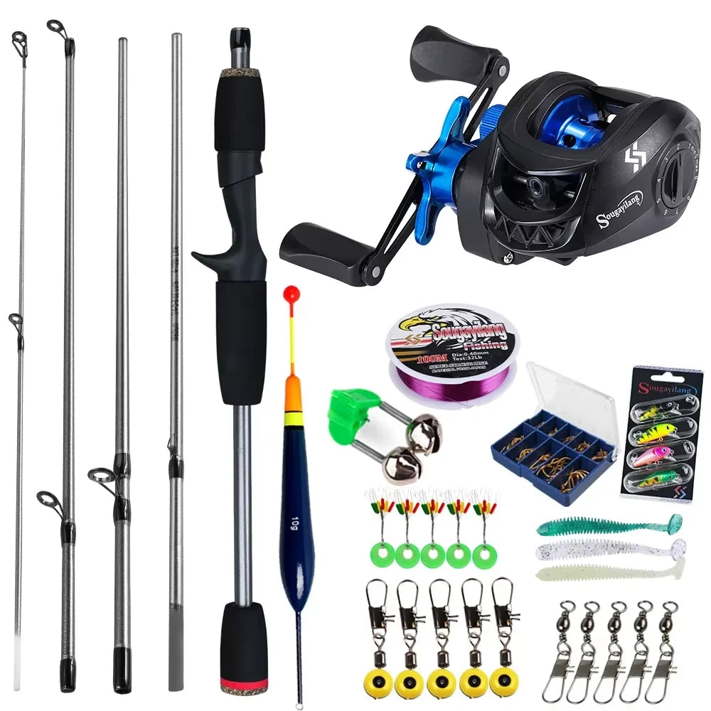 Sougayilang Baitcasting Fishing Rod and Reel Combo