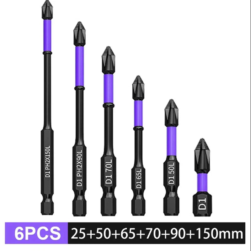 5/12 Pcs Magnetic Screwdriver Bits Non-slip Shockproof