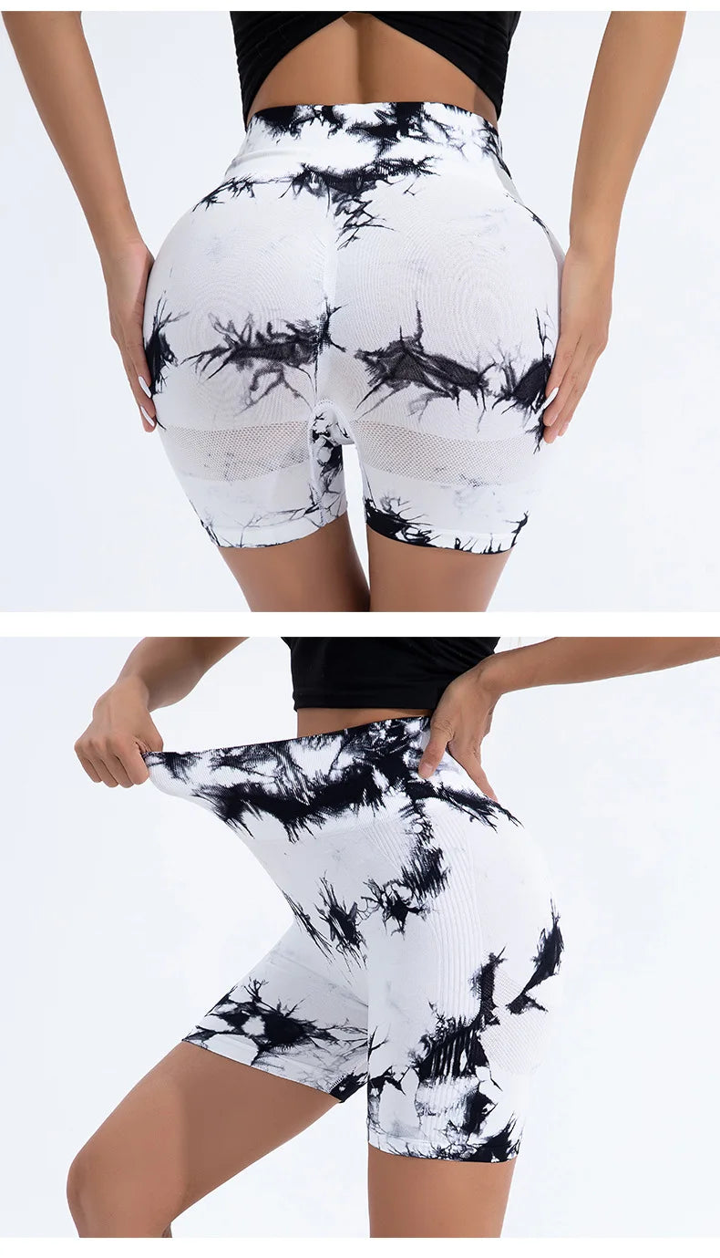 Summer Women High Waist Butt Lift Shorts Leggings