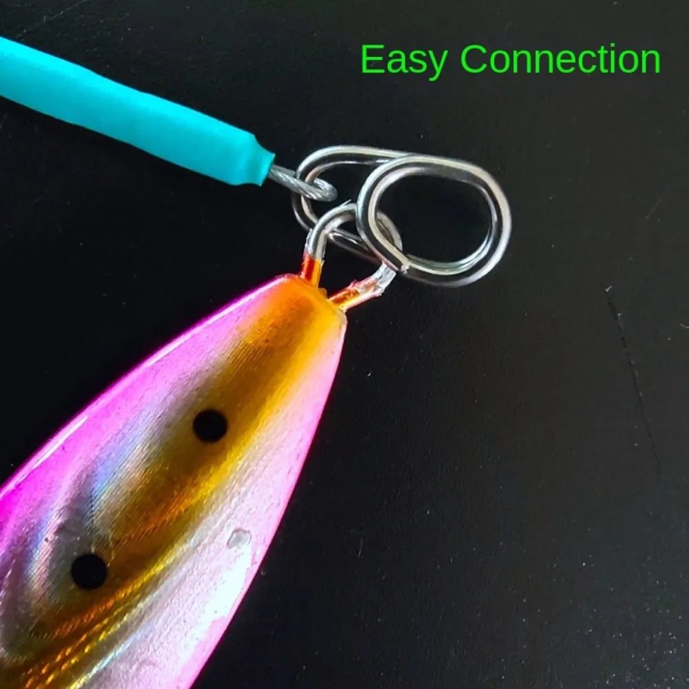 4PCS 7*7 strands Stainless Steel Wire Leader With Bearing