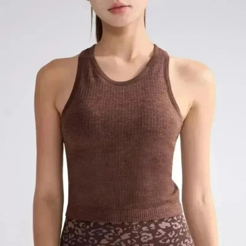 Fitness Women Yoga  Nude Jumpsuit Sleeveless