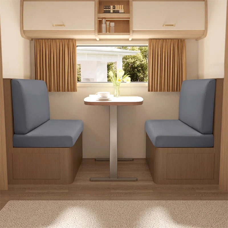 2pcs/set Jacquard RV Dinette Cushions Covers Stretch
