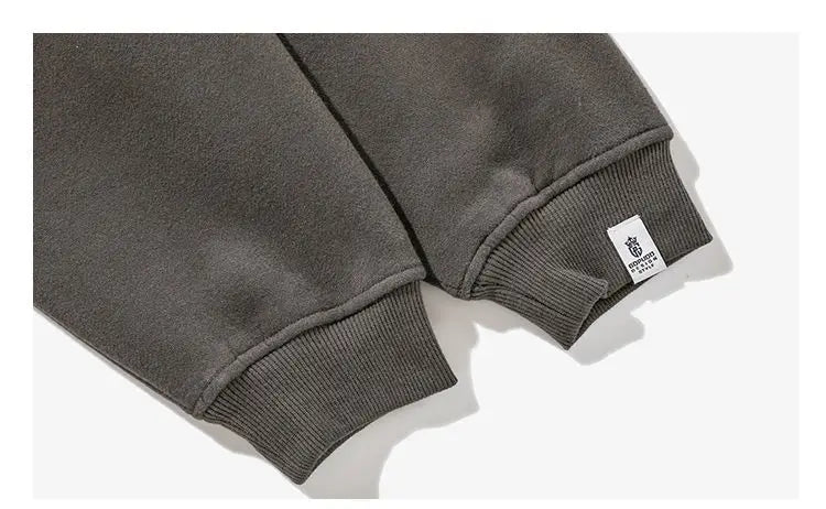 Slouchy hooded sweaters for men in winter American knitwear