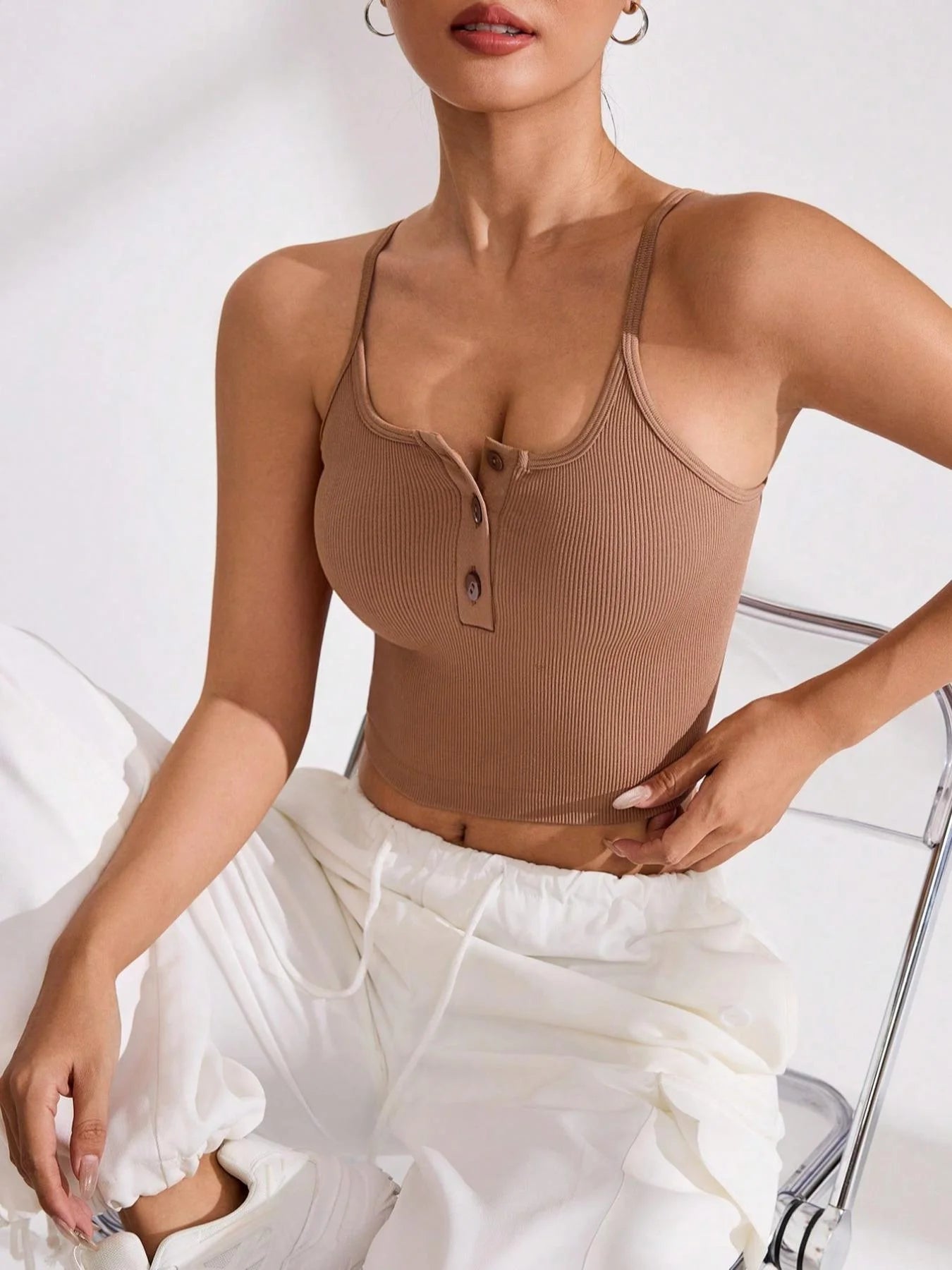 Summer Women's Sleeveless Sports Vest  Slim-fit Quick-Dry Sports